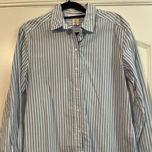 H&M White & blue stripped Long sleeves Shirt.